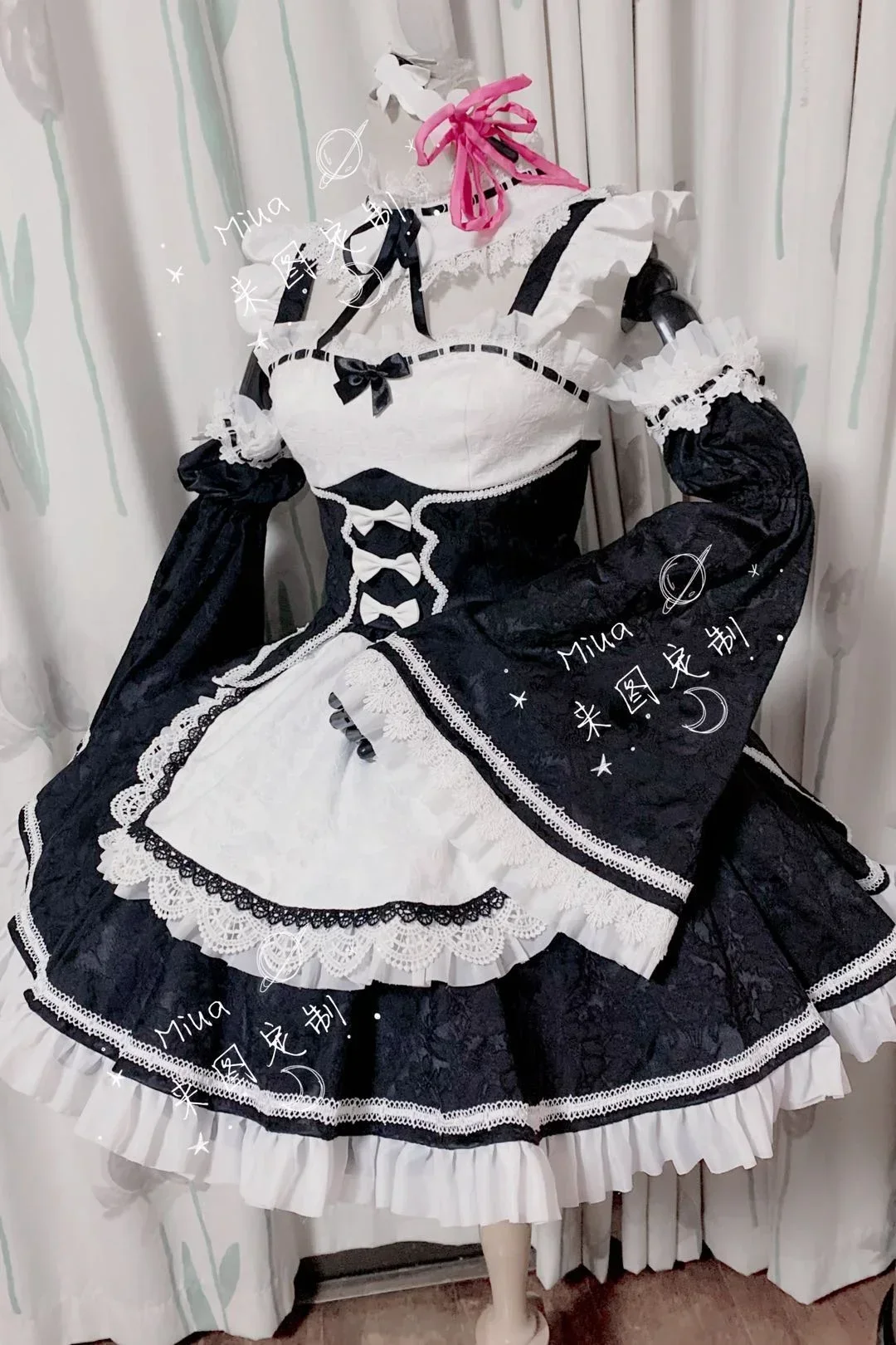 Re Zero Rem Wig - Novo Traje de Cosplay da Empregada