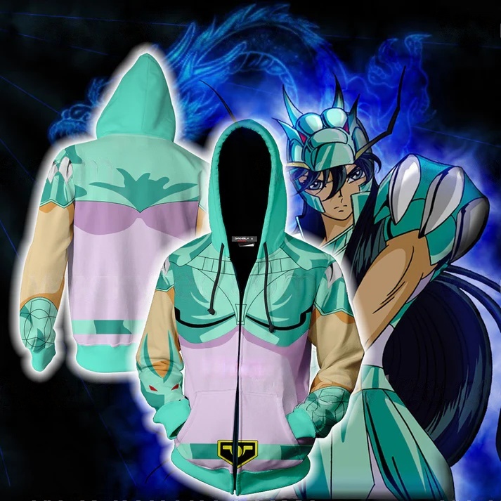 Cosplay Anime Basic - Anime saint seiya impressão 3d hoodies