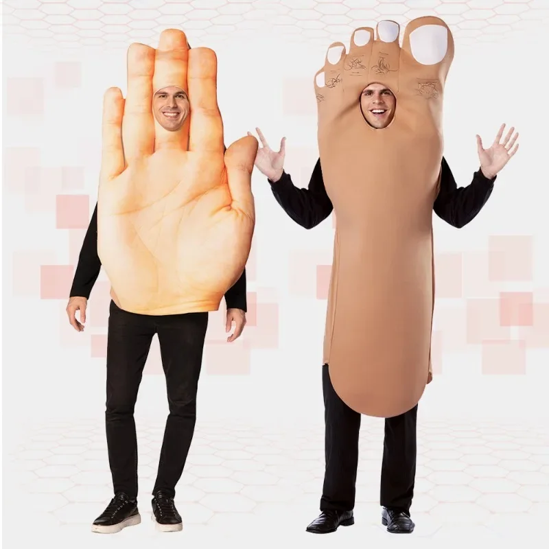 Anime Cosplay Couples Ideas - Halloween engraçado cosplay traje mão pé