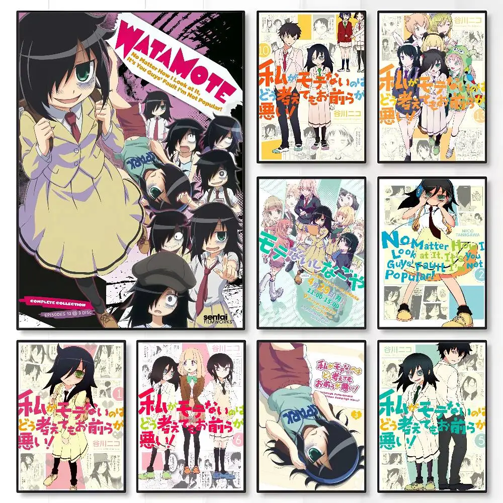 Anime Cosplay Wallpaper - Anime w-watamote kuroki tomoko cartaz adesivo