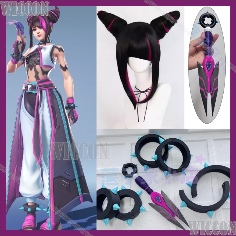 Cosplay Anime Black Hair - Kiriko juri jogo han sobre cosplay