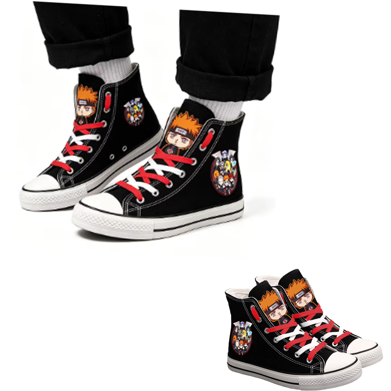 Anime Cosplay Couples Ideas - Tênis de Lona Cano Alto Naruto