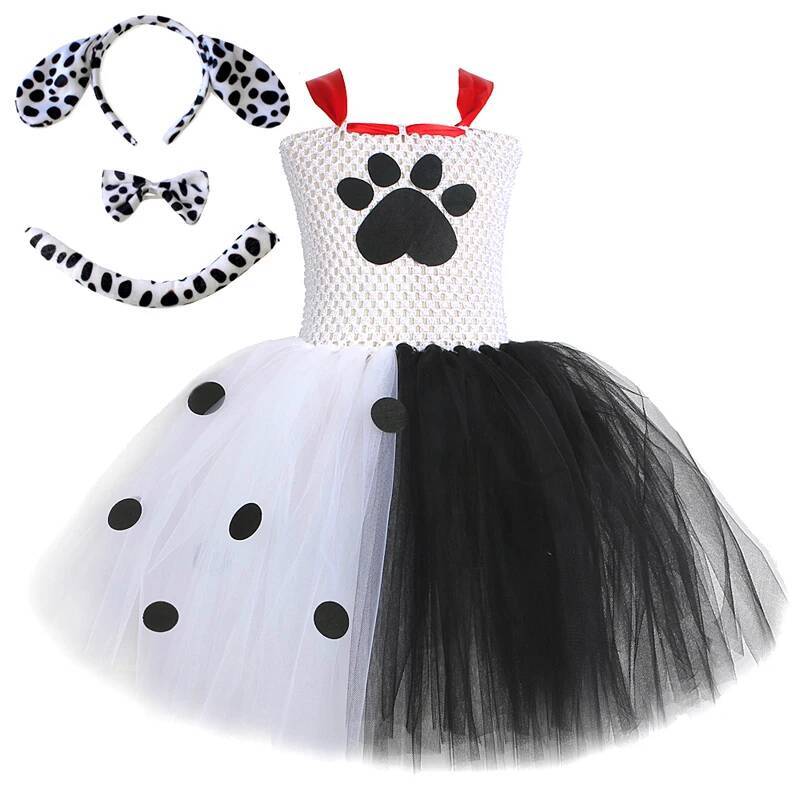 Anime Cosplay Simple - Vestido Tutu de Cão Dálmata para