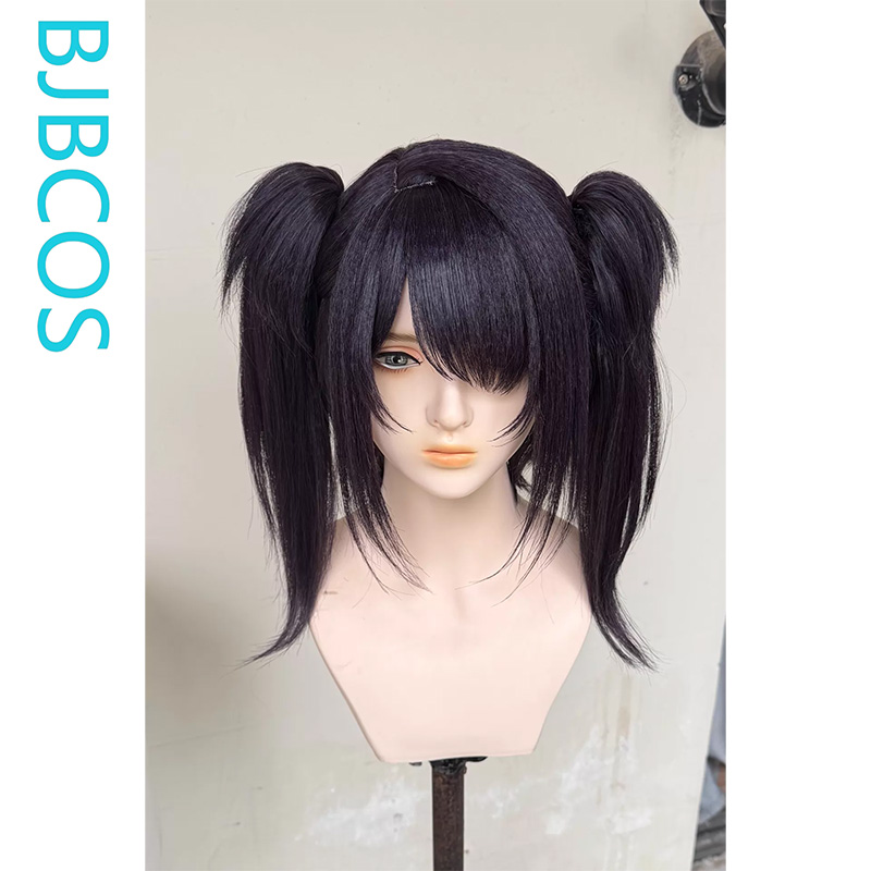 Cosplay Anime Black Hair - Peruca Estilizada ‌ Peruca de Cosplay