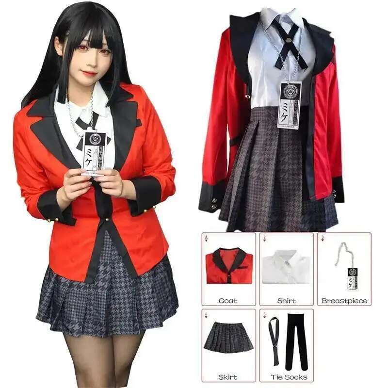 Anime Cosplay Outfit Girl - Anime kakegurui jabami yumeko cosplay traje