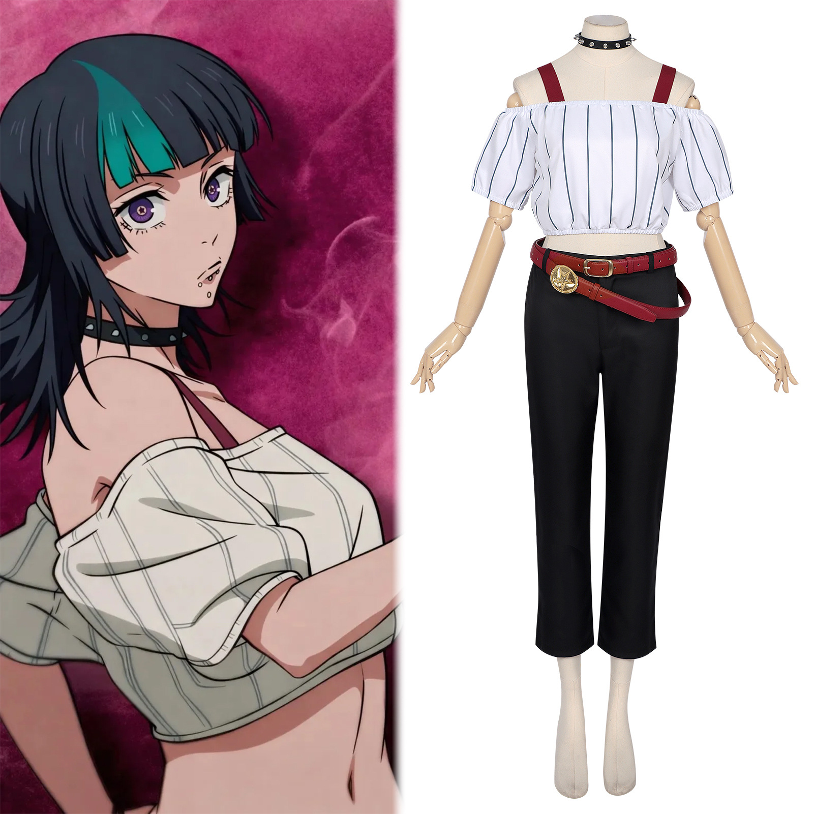 Cosplay Anime Jjk - Fantasia de Halloween Estilo Execução JJK
