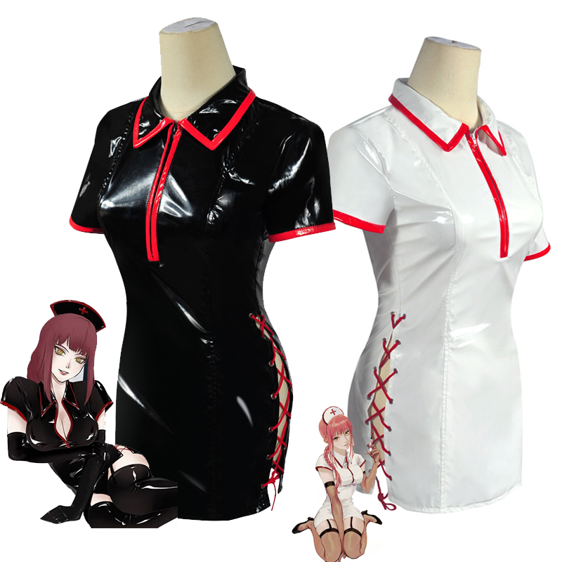 Anime Cosplay Makima - Anime homem motosserra cosplay traje makima