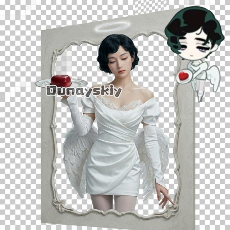 Cosplay Anime Black Hair - Novo Conjunto de Fantasia Cosplay: Vestido