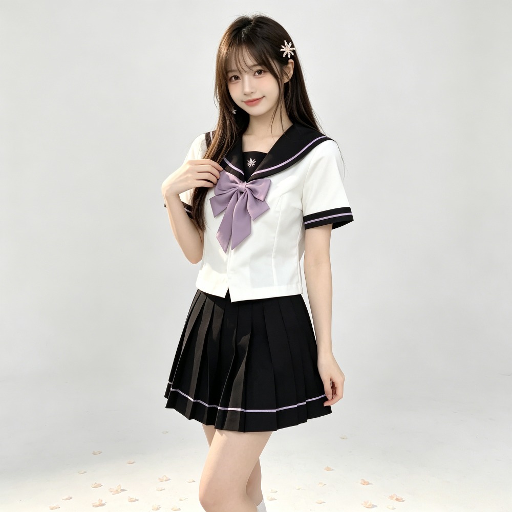 Cosplay Anime Basic - Conjunto Básico de Verão com Cintura