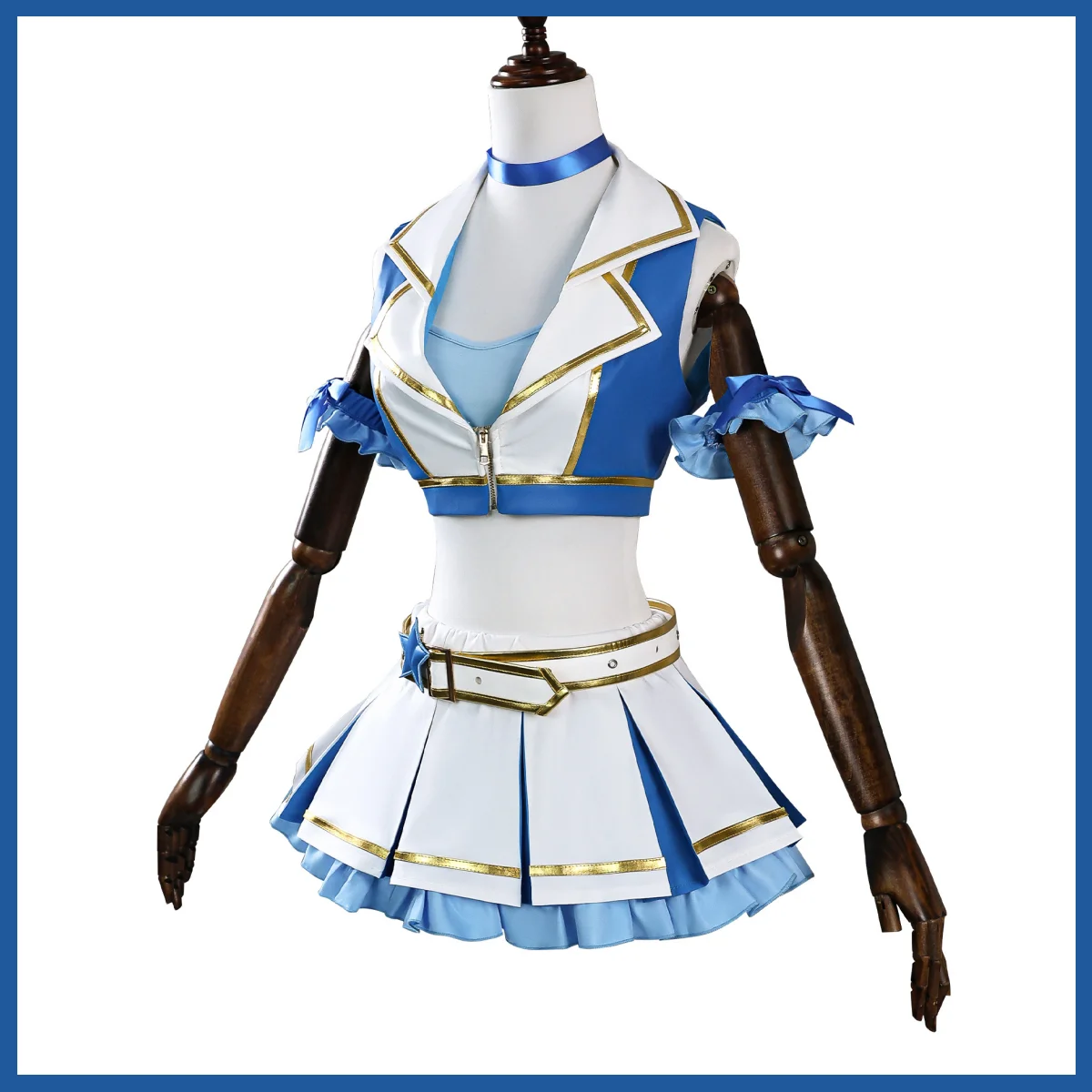 Azul branco plutônio casaco sa - Re Zero Rem Wig avaliação e preço