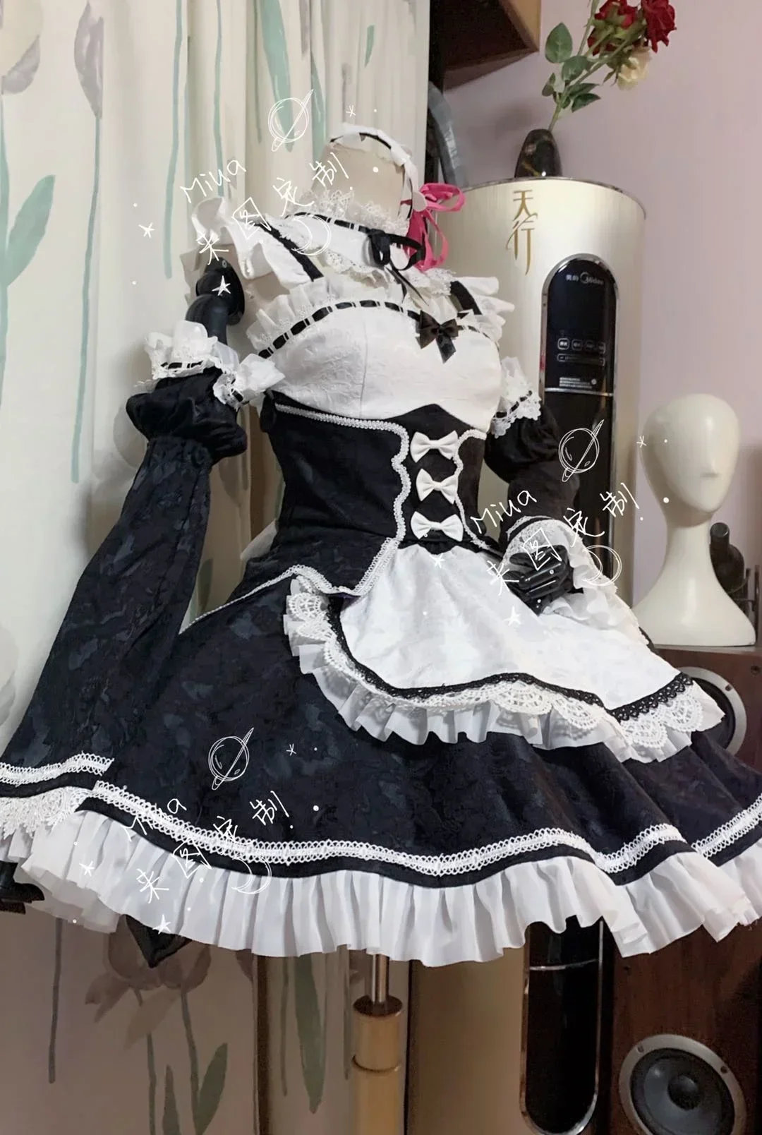 Novo Traje de Cosplay da Empre - Re Zero Rem Wig avaliação e preço
