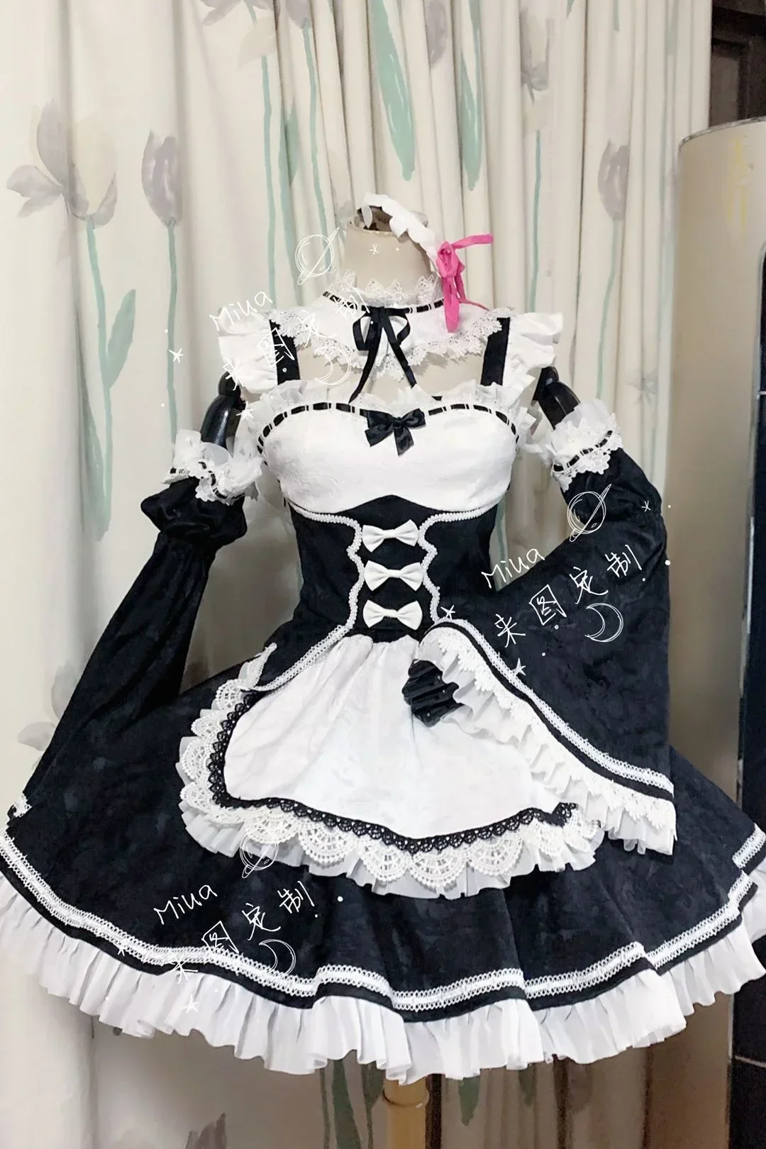 Novo Traje de Cosplay da Empre - Re Zero Rem Wig avaliação e preço