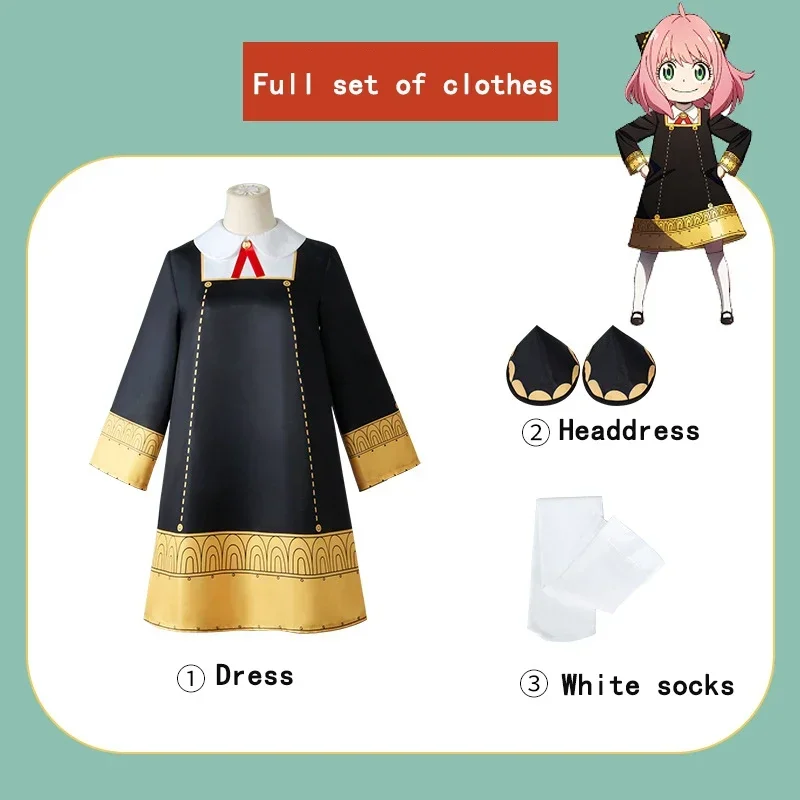 Anya forger cosplay anime espi - Spy Family Outfit avaliação e preço