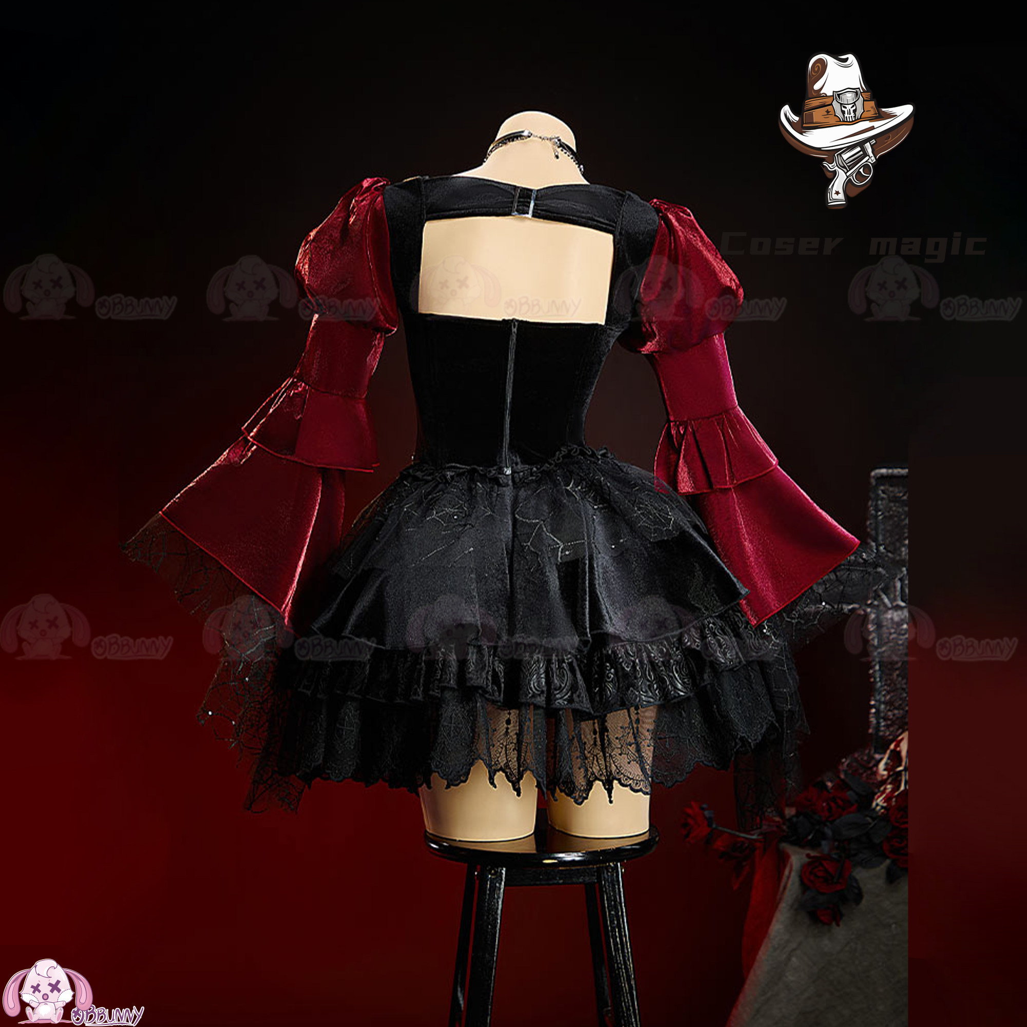 Vestido Gótico Dark Lolita Ori - Anime Cosplay Girls avaliação e preço