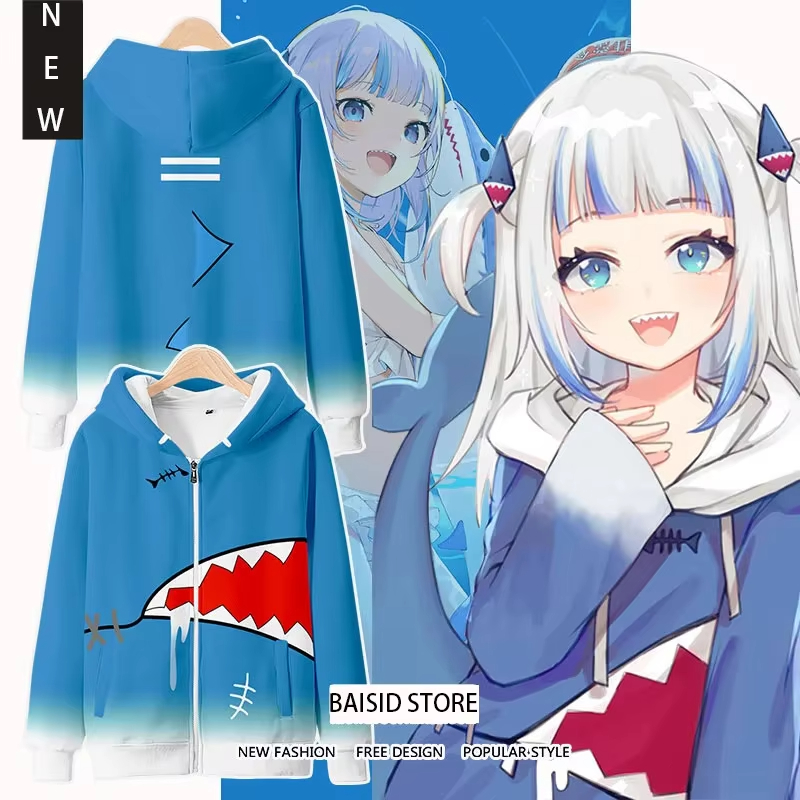 Anime gawr gura cosplay impres - Cosplay Anime Basic avaliação e preço