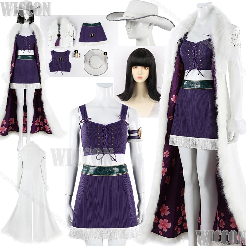 Fantasia de Cosplay Nico Anime - Cosplay Anime Black Hair avaliação e preço
