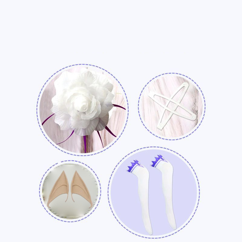 Emilia cosplay re life em um m - Re Zero Rem Wig avaliação e preço