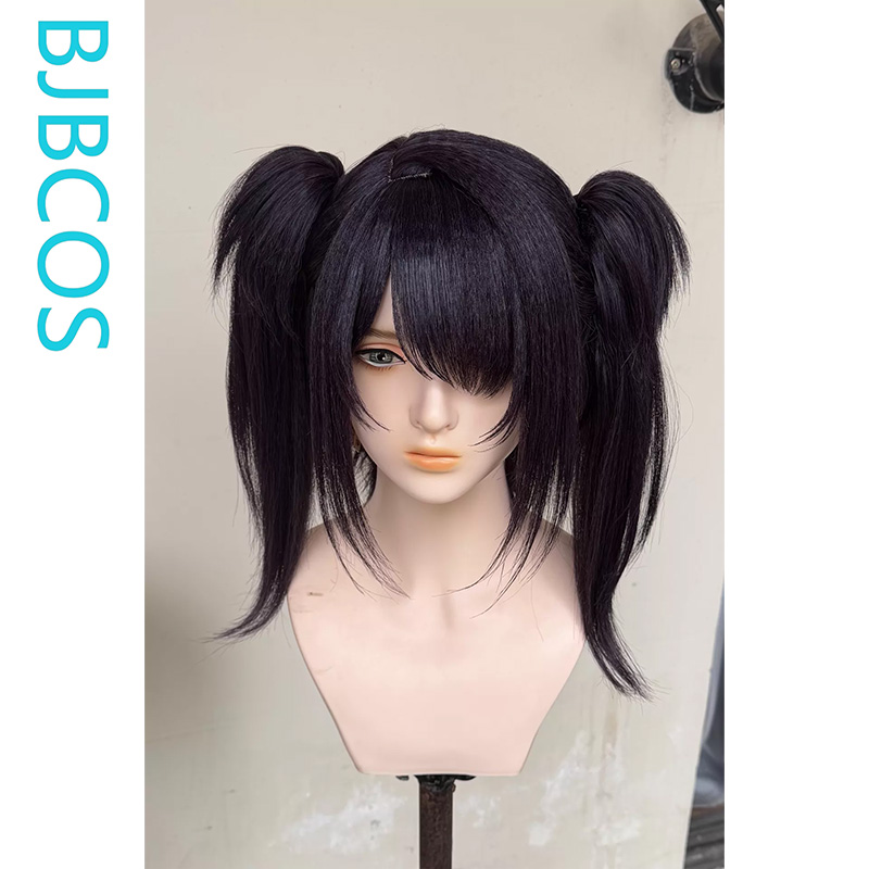 Peruca Estilizada ‌ Peruca de  - Cosplay Anime Black Hair avaliação e preço