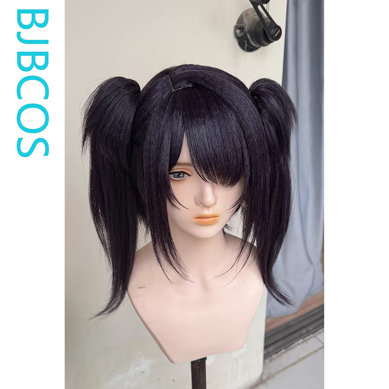 Peruca Estilizada ‌ Peruca de  - Cosplay Anime Black Hair avaliação e preço