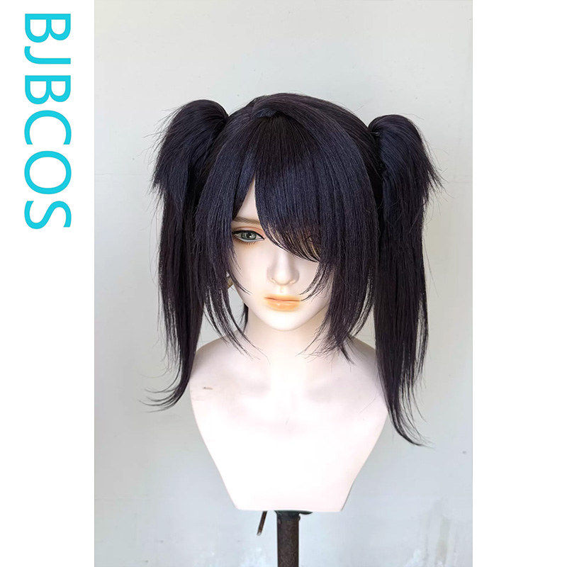 Peruca Estilizada ‌ Peruca de  - Cosplay Anime Black Hair avaliação e preço