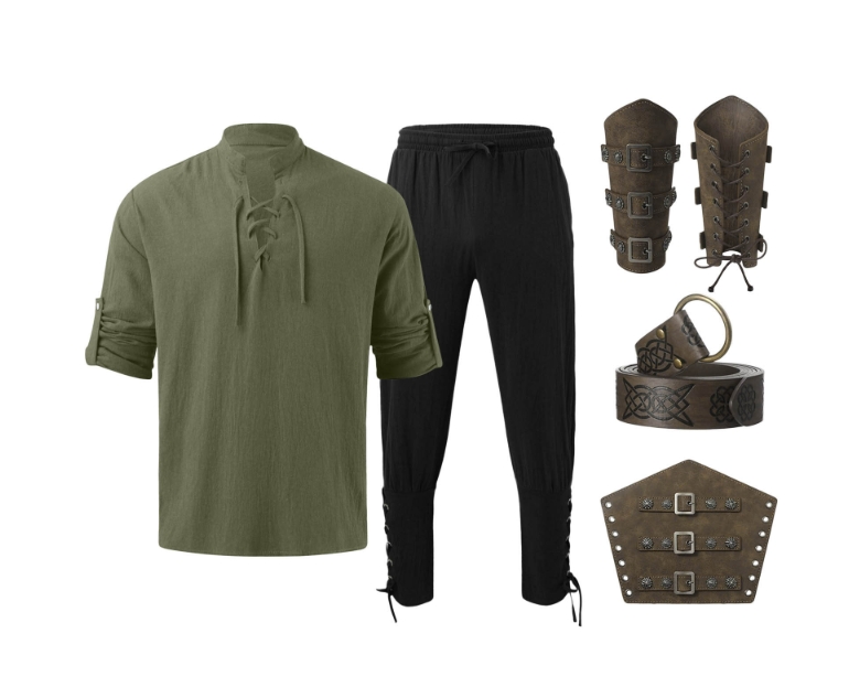 Conjunto de 4 peças de fantasi - Anime Cosplay And Costumes avaliação e preço