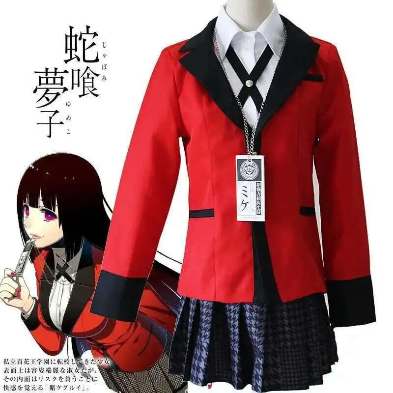 Anime kakegurui jabami yumeko  - Anime Cosplay Outfit Girl avaliação e preço