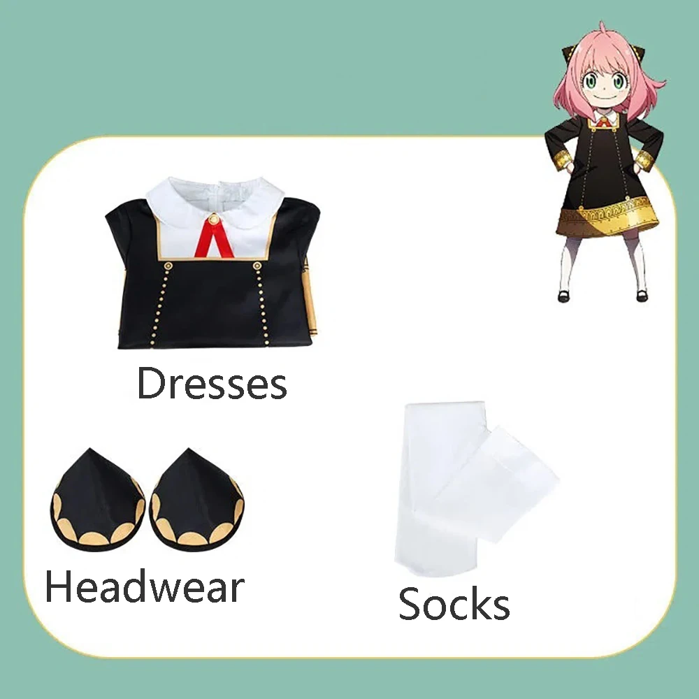 Anime Spy X Família Anya Cospl - Spy Family Outfit avaliação e preço