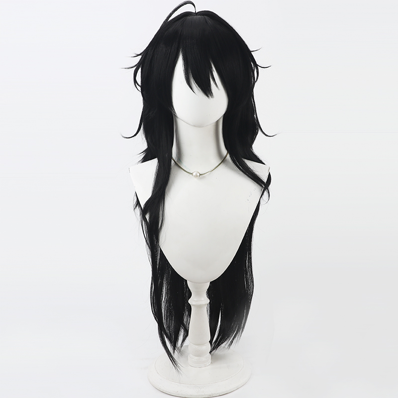 Kisaragi ren peruca cosplay vt - Cosplay Anime Black Hair avaliação e preço