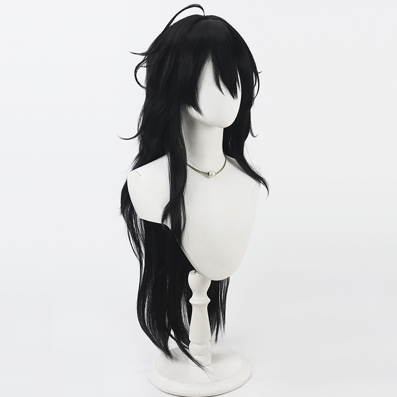 Kisaragi ren peruca cosplay vt - Cosplay Anime Black Hair avaliação e preço