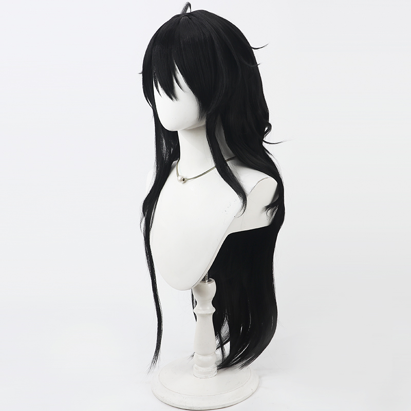 Kisaragi ren peruca cosplay vt - Cosplay Anime Black Hair avaliação e preço
