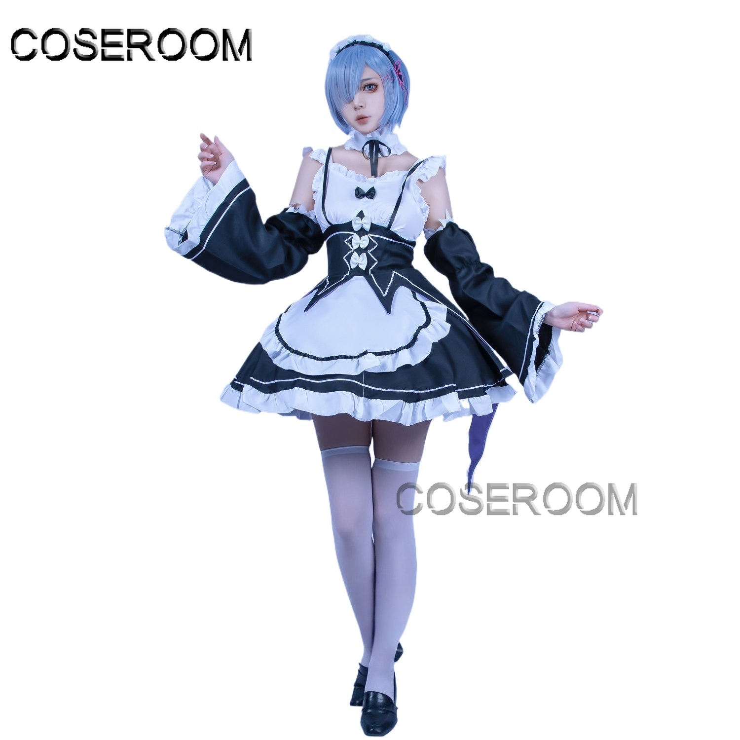 Fantasia Cosplay Re:Zero Kara  - Re Zero Rem Wig avaliação e preço