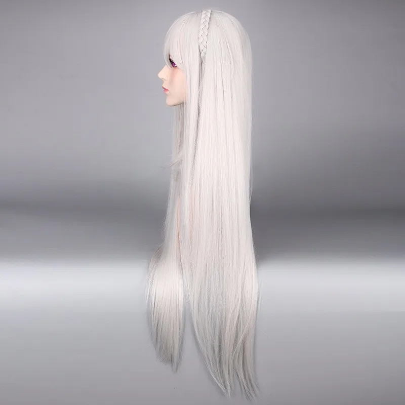 Peruca longa Cosplay da vida e - Re Zero Rem Wig avaliação e preço