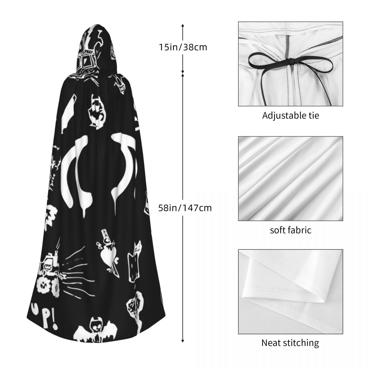 Capa Longa com Capuz Yungblud, - Anime Cosplay Drawing avaliação e preço
