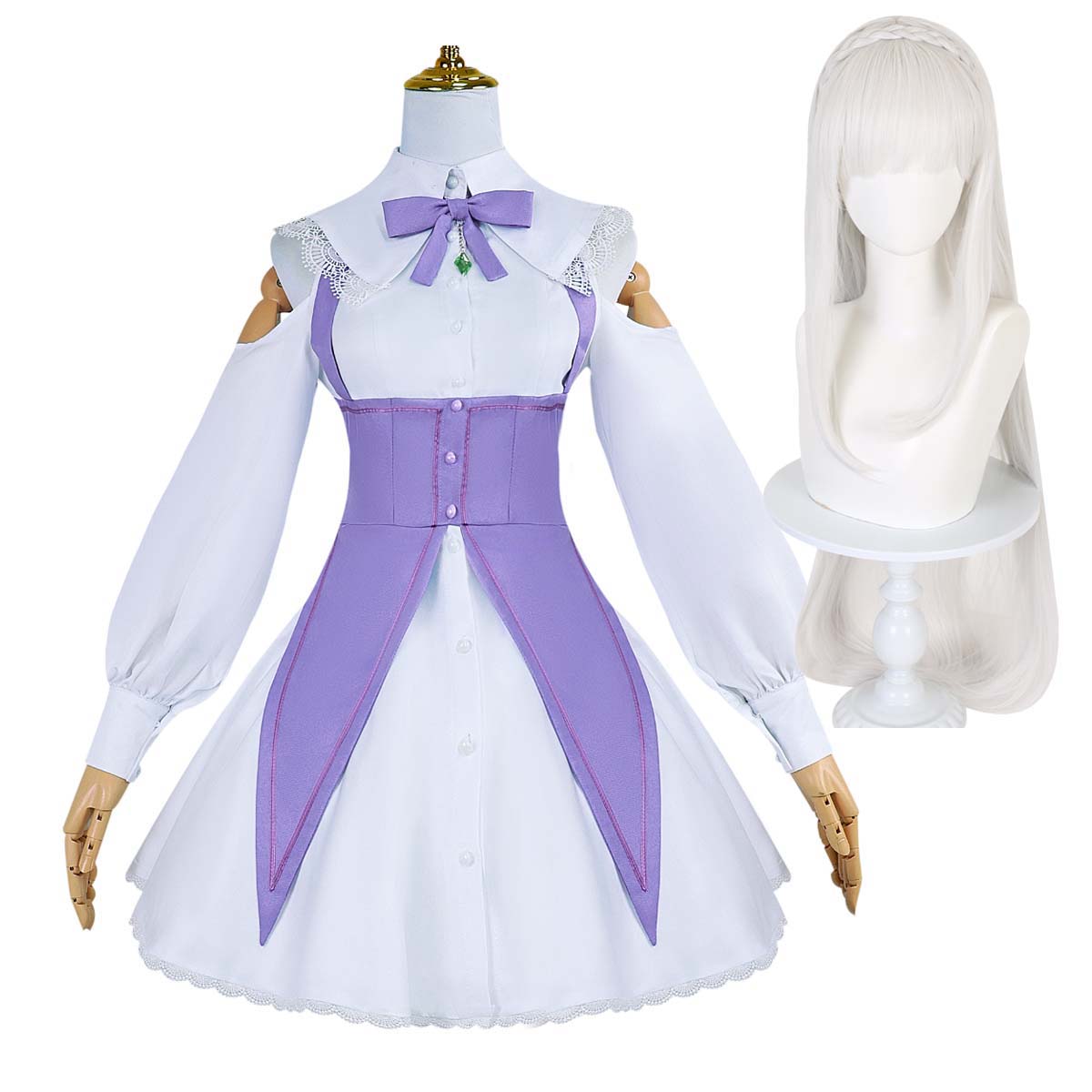 Fantasia ou Peruca de Cosplay  - Re Zero Rem Wig avaliação e preço