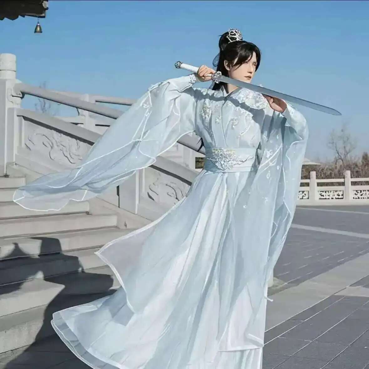 Tamanho grande 3xl hanfu mascu - Anime Cosplay For Halloween avaliação e preço