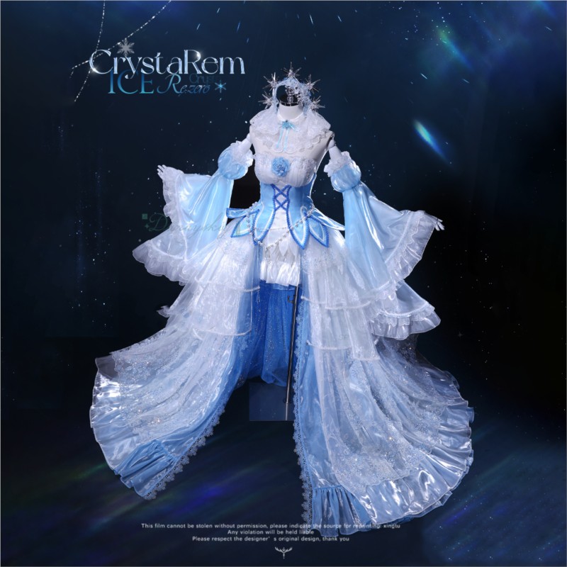 Traje de halloween adultos ani - Re Zero Rem Wig avaliação e preço