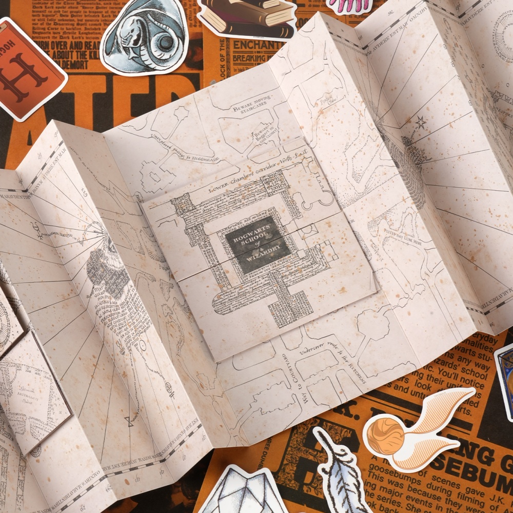 1PC Mapa da Escola de Magia do - Anime Cosplay And Costumes avaliação e preço