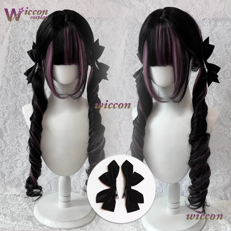 Quadrinhos ‌ Peruca preta com  - Cosplay Anime Black Hair avaliação e preço